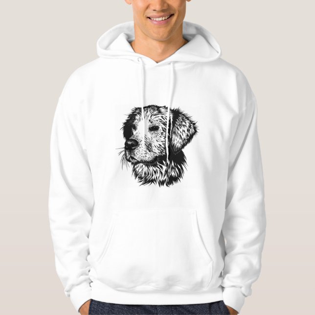 Moletom Esboço de Cabeça Canina (Frente)