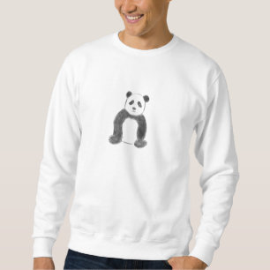 Moletom Esboço preto e branco do panda