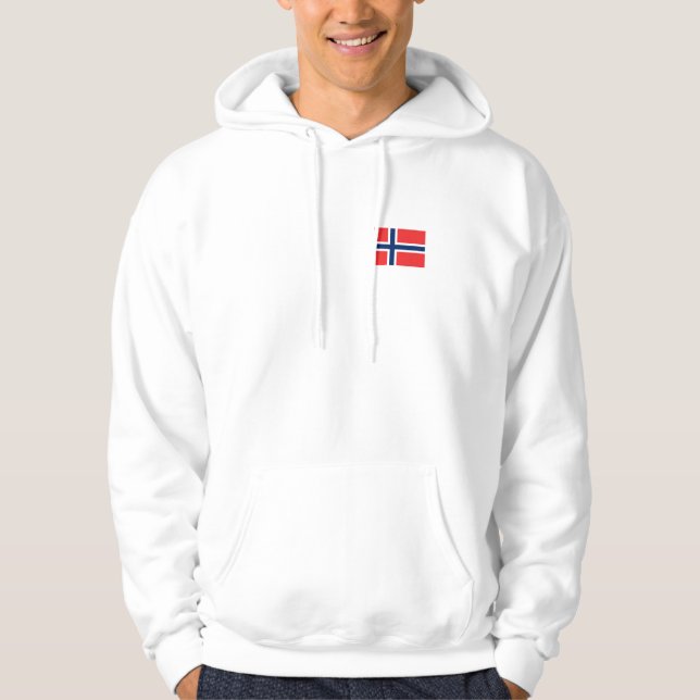 Moletom Escandinavo norueguês da bandeira (Frente)
