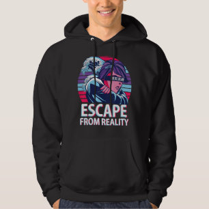 Moletom Escape Da Realidade Do Aestético Vaporwave E Japon