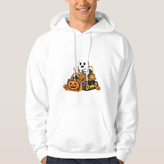 Moletom Escavadeira Fantasma Boo Dozer Halloween_1 (Frente)