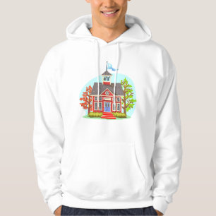 Moletom Escola Edifício Mens Hoodie