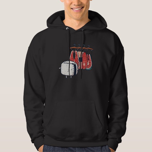 Moletom Escolhendo Roupas de Arroz de Suhsi Comida Japones (Frente)