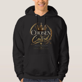 Moletom Escolhido e Chamado – Design de Coroa Cristã Real