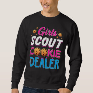 Moletom Escoteiro Para Meninas Cookie Dealer Engraçada Fam