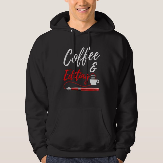 Moletom Escritor de Café e Edição (Frente)