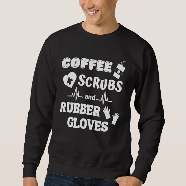 Moletom Esfoliantes De Café E Luvas De Borracha Para A Saú (Frente)