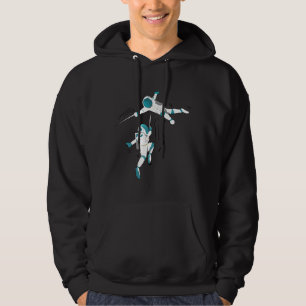 Moletom esgrima-engraçada-no-espaço-presente-para-um-t-shi