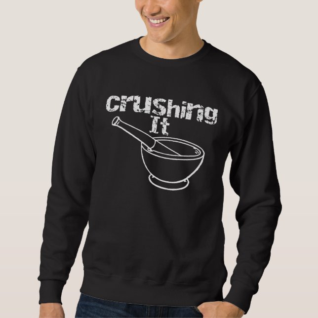 Moletom Esmagando O Morteiro E Pestle Foodie (Frente)