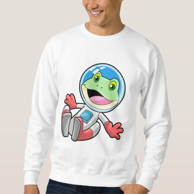 Moletom Espaço de fantasia do astronauta do sapo (Frente)