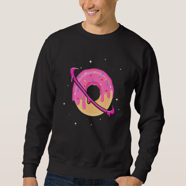 Moletom Espaço rosquinha Planeta Saturno Deserto Humor Foo (Frente)