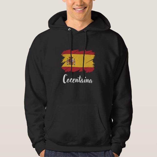 Moletom Espanha Cocentaina, bandeira espanhola, Cocentaina (Frente)