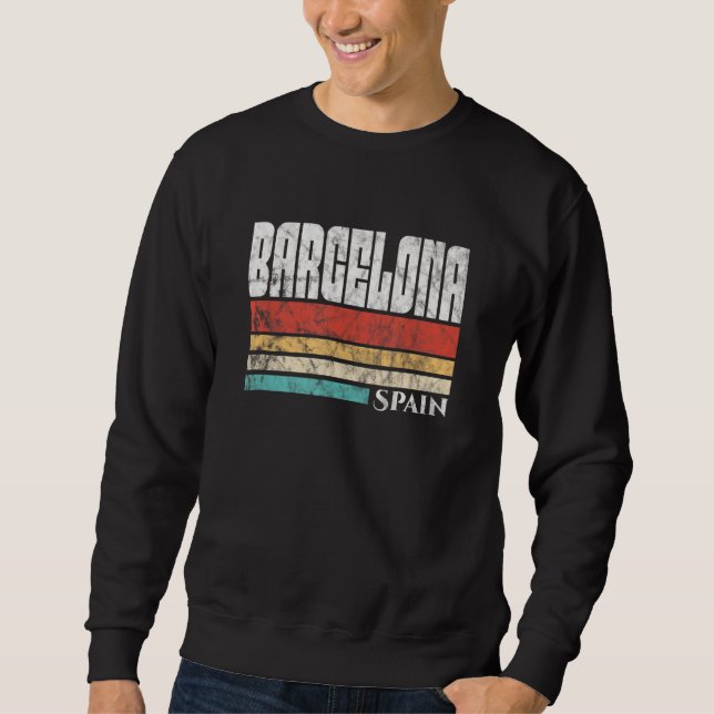 Moletom Espanha de Barcelona Espana Espanol Vintage (Frente)