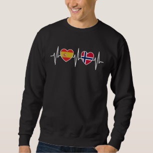Moletom Espanha E Noruega Bandeira Norueguesa Bandeiras