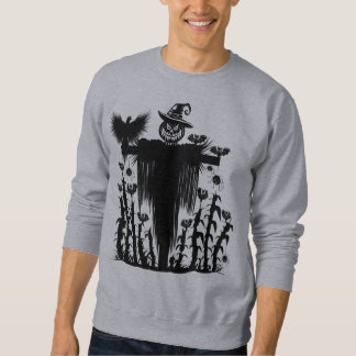 Moletom Espantalho de Halloween Sombrio no Milharal