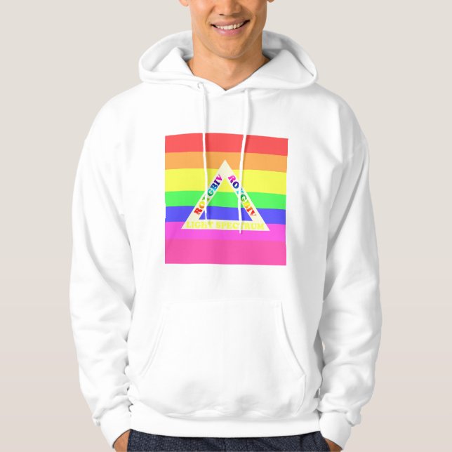 Moletom Espectro ROYGBIV da Luz Branca (Frente)