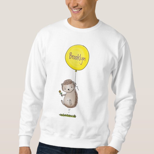 Moletom Espelho de ouriço e desenho de balão (Frente)