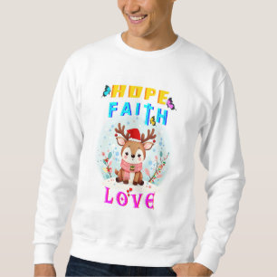 Moletom Esperança Fé Amor