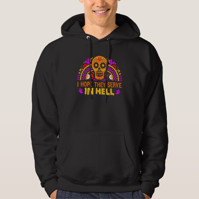 Moletom Espero que sirvam tacos no inferno halloween açúca (Frente)