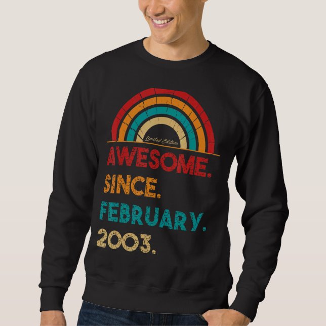 Moletom Espetacular De 20 Anos Desde Fevereiro De 2003 20  (Frente)