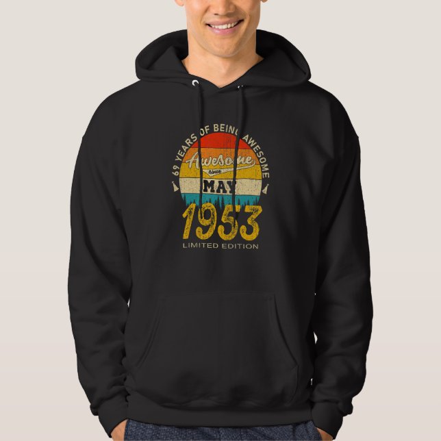 Moletom Espetacular desde maio de 1953 69º aniversário (Frente)