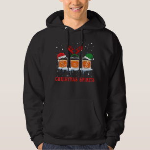 Moletom Espirita de Natal Bourbon Scotch Whiskey Funny T S