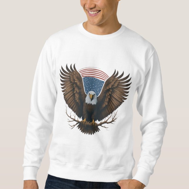 Moletom Espírito Assustador: Águia Balda Americana 🦅 (Frente)