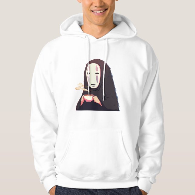 Moletom espirituoso - chá de bebendo de anime de máscara (Frente)