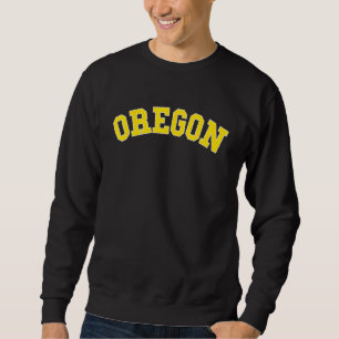 Moletom Esportes Estilo Varsity Vintage Oregon EUA Estado