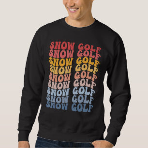 Moletom Esportes Retro De Golfe De Neve