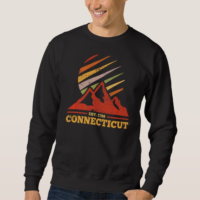 Moletom Esportes Retro Vintage Connecticut (Frente)
