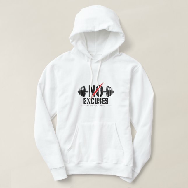 Moletom Esportivo Sem Desculpas (Frente do Design)