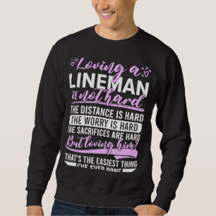 Moletom esposa do lineman da rede elétrica, Lineman, cônju