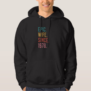 Moletom Esposa Epic Desde 1978 44 De Casamento De Aniversá