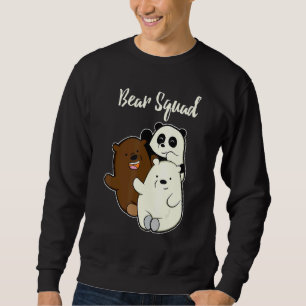 Moletom Esquadrão De Urso Engraçado Para Urso De Panda Gri