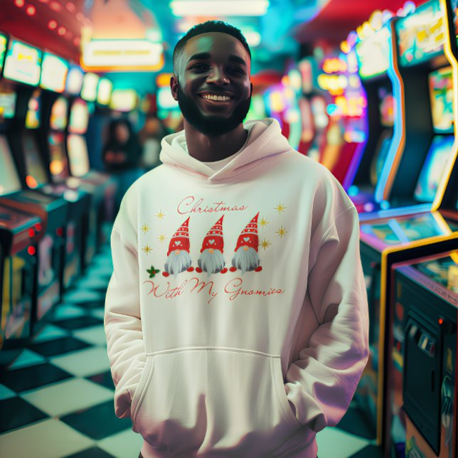 Moletom Esquadrão Natal Gnomo - Design de Férias Festivas (Criador carregado)