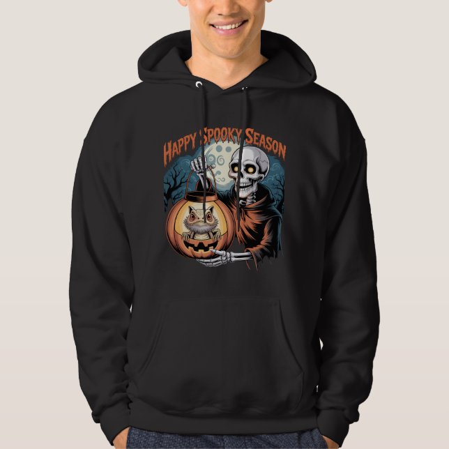 Moletom Esqueleto com Lizard na Lanterna de Pumpkin (Frente)