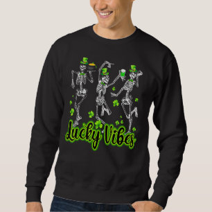 Moletom Esqueleto de dança irlandês Lucky Vibes Rua Da de