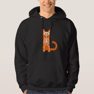 Moletom Esqueleto de Gato Assustador de Halloween T Truque