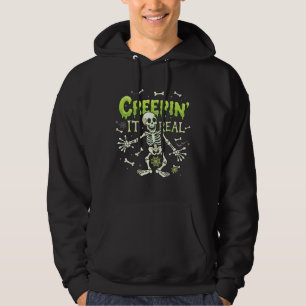 Moletom Esqueleto de verdade Aranha de Halloween Ossos Tei