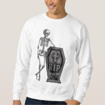 Esqueleto legal com caixão