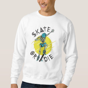 Moletom Esqueleto Skatista Morra Patinando