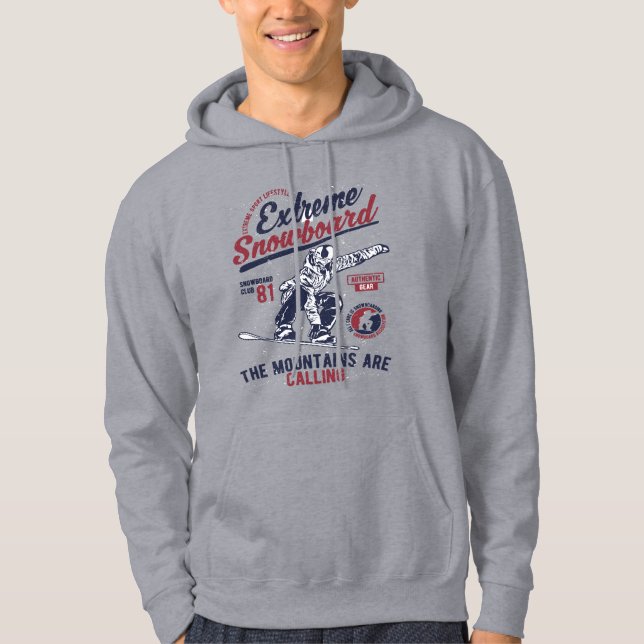 Moletom Esqui Radical, As Montanhas Estão Chamando (Frente)
