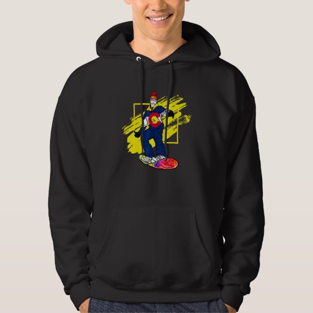 Moletom Esquiadores de Colorado em Snowboard (Frente)