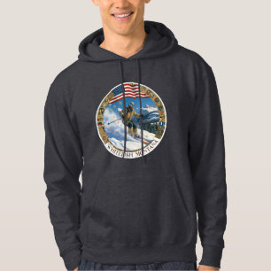 Moletom Esquiar Whitefish, Montana, Homem Esquiador