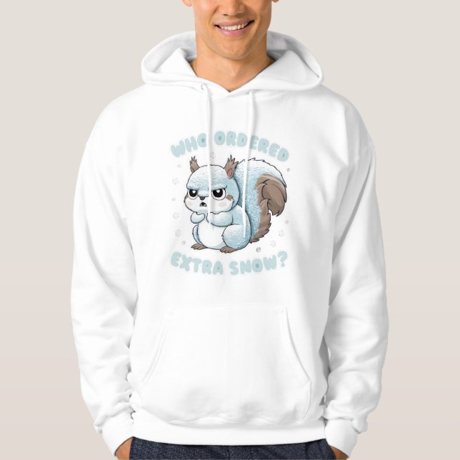 Moletom Esquilo Congelado - Quem Pediu Neve Extra? (Frente)