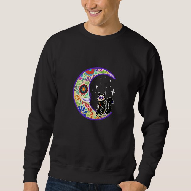 Moletom Esquilo Dia De Los Muertos Esqueleto   (Frente)