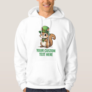 Moletom Esquilo do Dia de São Patrício Personalizado com C