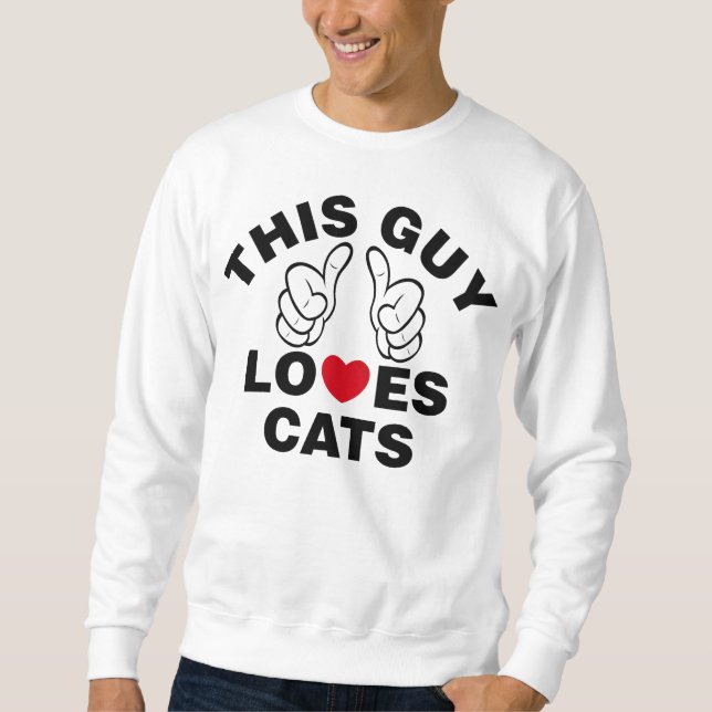 MOLETOM ESSA CARA ADORA GATOS (Frente)