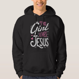 Moletom Essa Garota Ama Jesus Piada Fé Cristã Religião